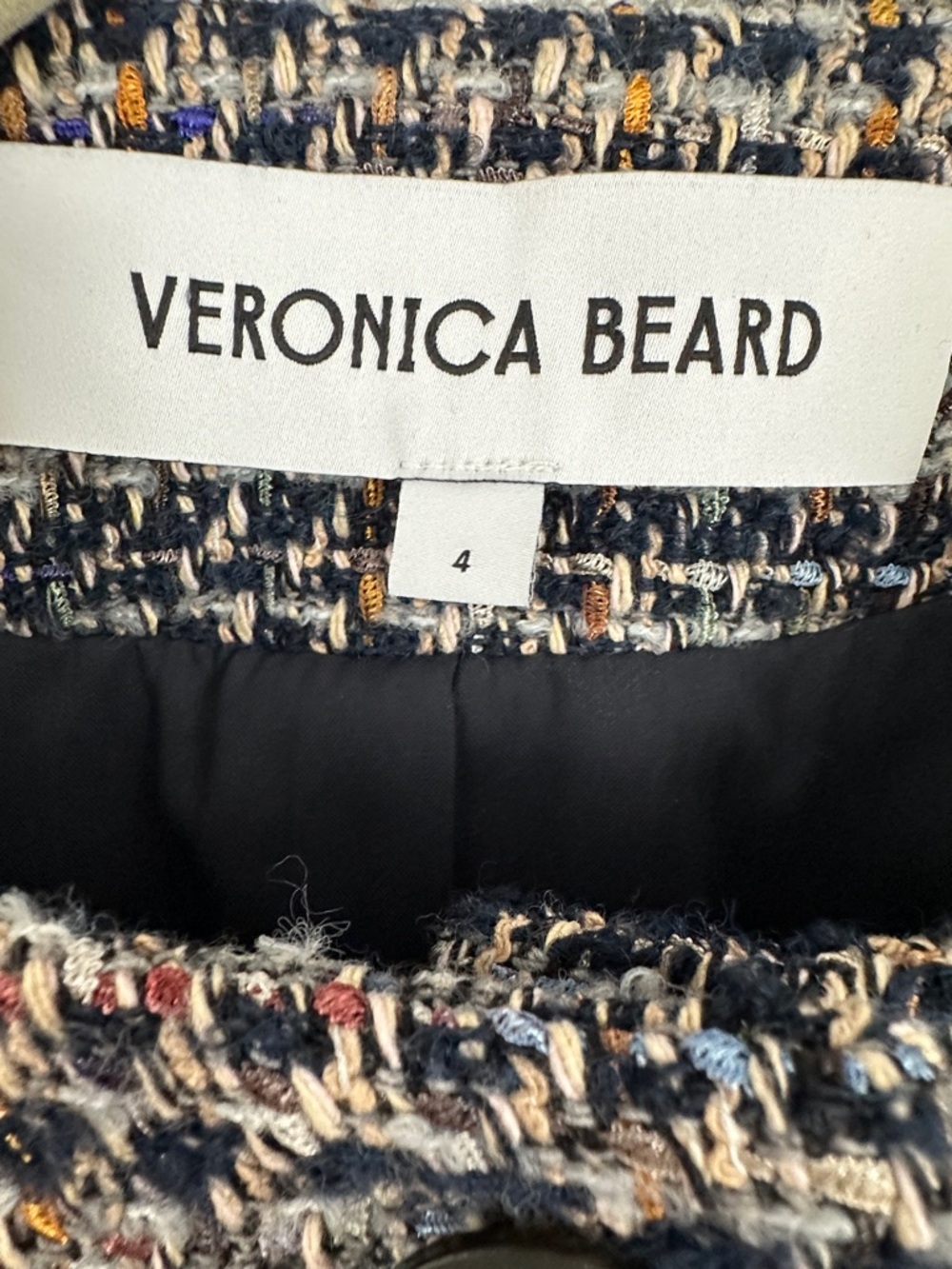 Veronica Beard Lyons tweed fringe hem jacket - Picture 4 of 7